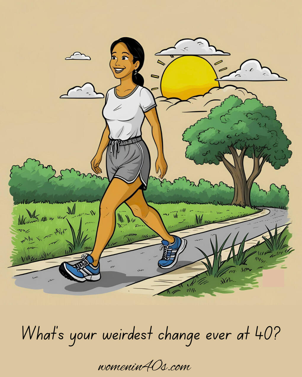 woman walking